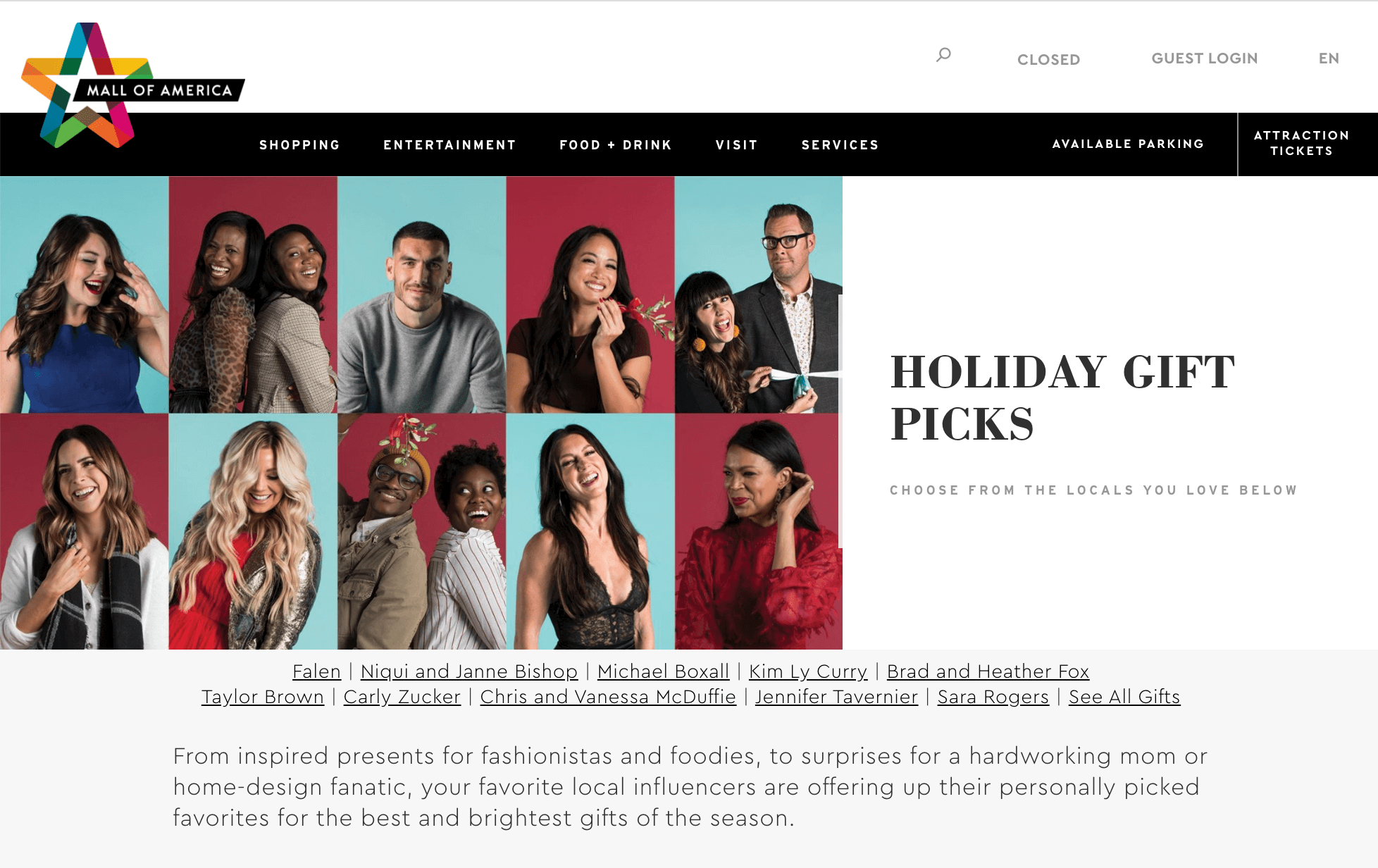  Mall of America holiday gift guide 